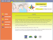 Tablet Screenshot of peakdermatology.com